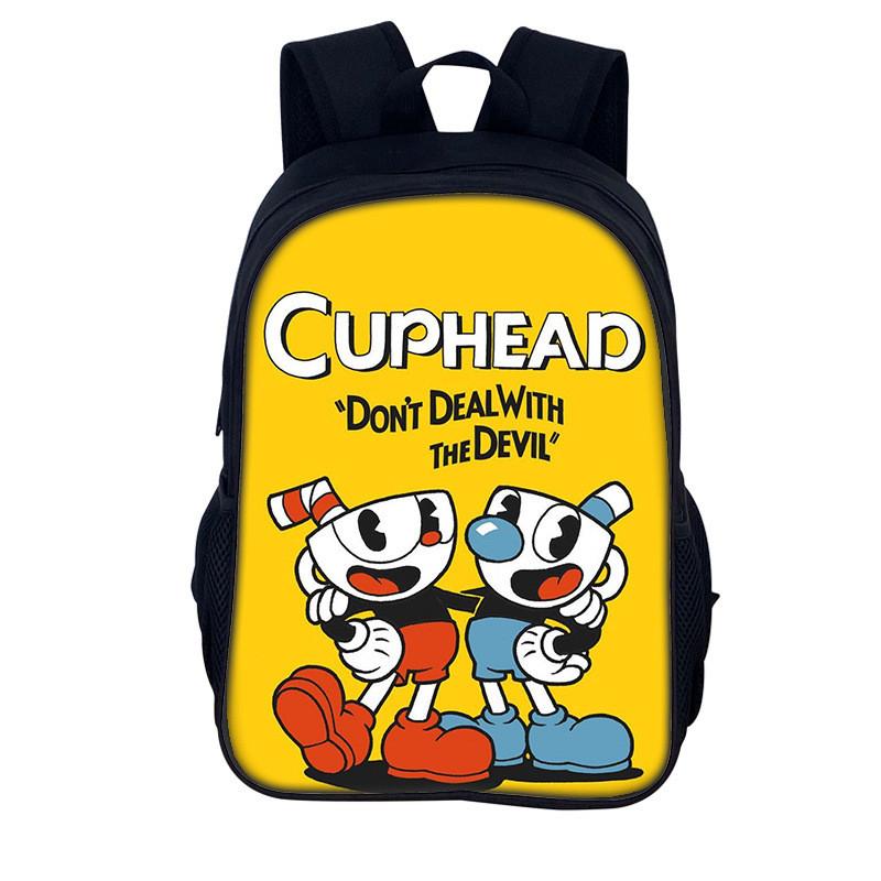 Рюкзак Cuphead для детей с усиленным нейлоном и удобными лямками для школы или отпуска