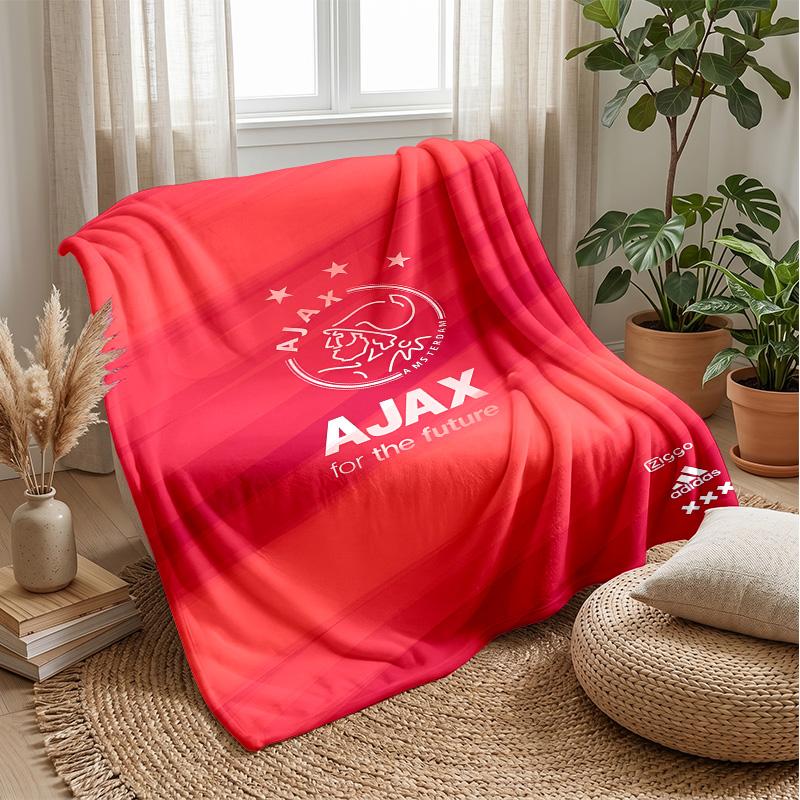 Ajax Amsterdam Theme blanket Soft Flannel Fleece Blanket Warm Lightweight Throw Blanket for Home Sofa Bed