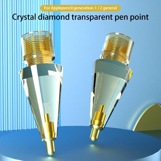Pencil Tip Transparent Anti-slip High Sensitivity Silent Wear-resistant Replacement Thin Clear Stylus Pen