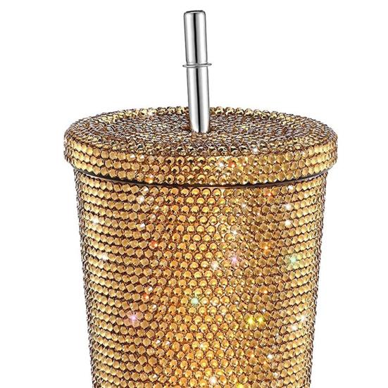 Блестящий стакан с кисточкой, стразами, заклепками, стакан из нержавеющей стали, термокружка, игристая термокружка, подарки на день рождения для мамы и жены