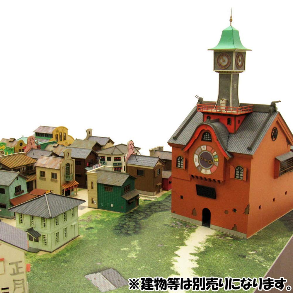 Sankei Studio Ghibli Series Унесенные призраками Таинственный город Диорама Бумажная поделка 1/150 MK07-32