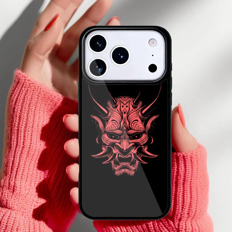 Мягкий чехол для телефона с японской маской Хання для iPhone 17 16 15 14 13 Pro Max Задняя крышка для 12 11 Pro Coque