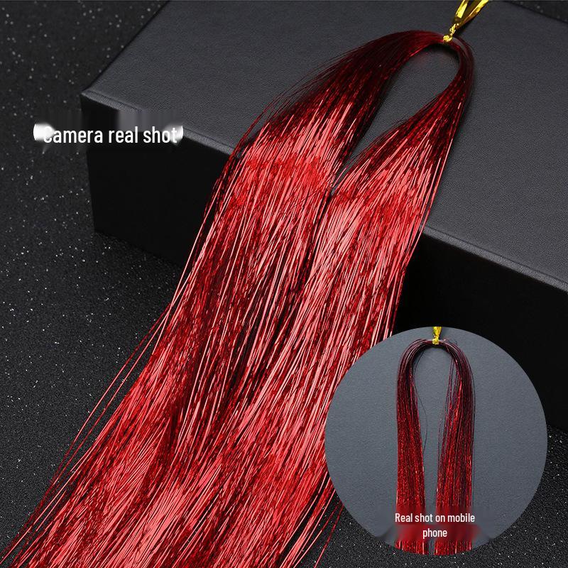 Лазерные серебристые металлизированные нити Рождественские елочные украшения и праздничные принадлежности