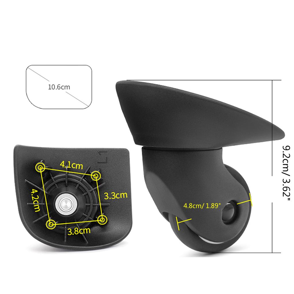 Прочные запасные колеса для багажа, отремонтируйте свой чемодан с помощью плавно вращающихся на 360° деталей и аксессуаров