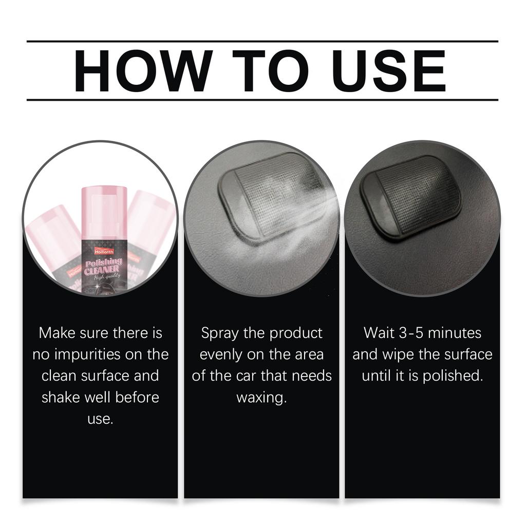 100ml Auto Interior Polish Car Shine Cleaner Interior Detailer Spray Protective Color Fading Repair Car Care Detailing Spray