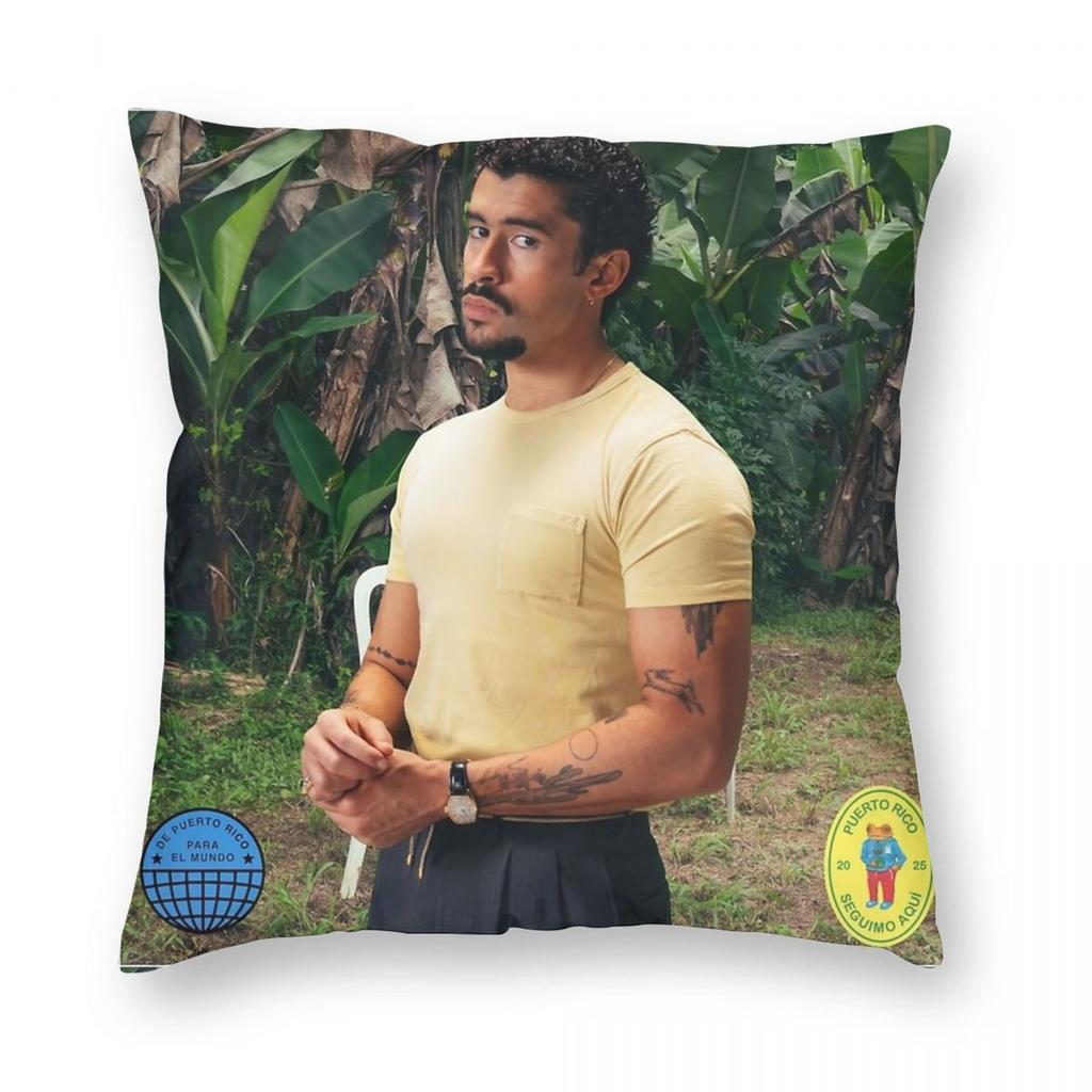 Saint Bad Bunny Pillowcase Soft Polyester Cushion Cover Decor Pillow Case Cover Home Drop Shipping 45X45cm