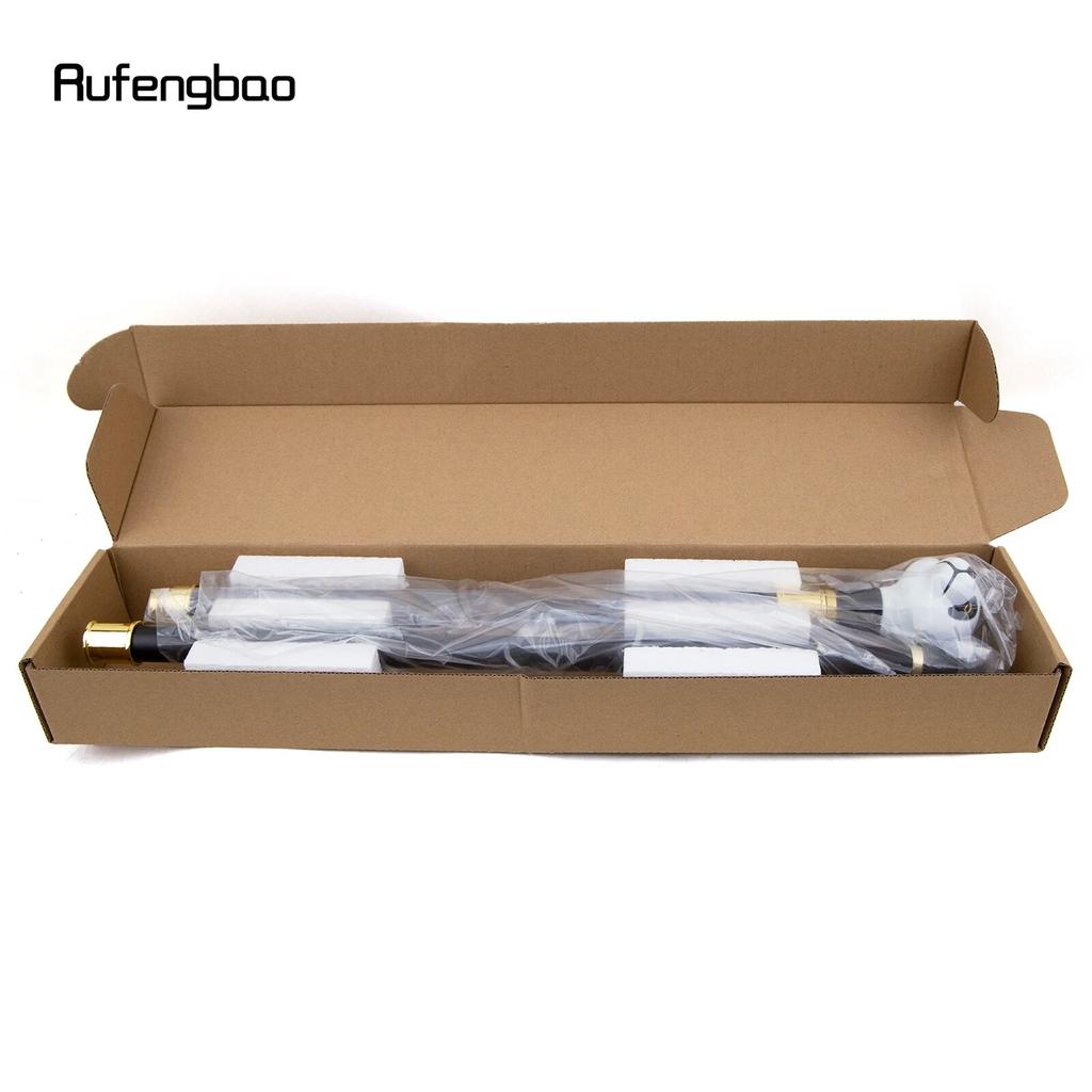 Черно-белая трость с пандой, модная декоративная трость, элегантная трость для косплея, ручка Crosier 93 см