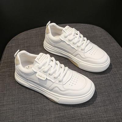 Специальные дышащие маленькие белые туфли для школьного сезона женские 2025 осень новые легкие универсальные повседневные спортивные туфли на плоской подошве