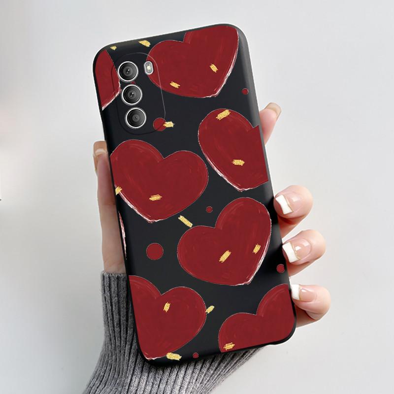 Casing For Motorola Moto G51 5G Case XT2171-2 XT2171-1 Aesthetic Fashion Cute Cat Black Silicone Bumper Shockproof Back Cover
