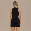 2026 European Spring/Summer Glitter Solid Color Sleeveless Bodycon Dress