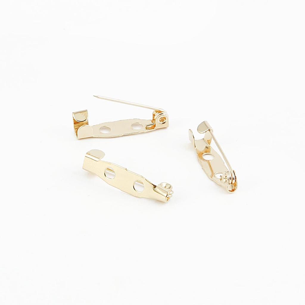 10pcs Stainless Steel Safety Pins DIY Rustproof Buckle Pin Metal Brooch Badge