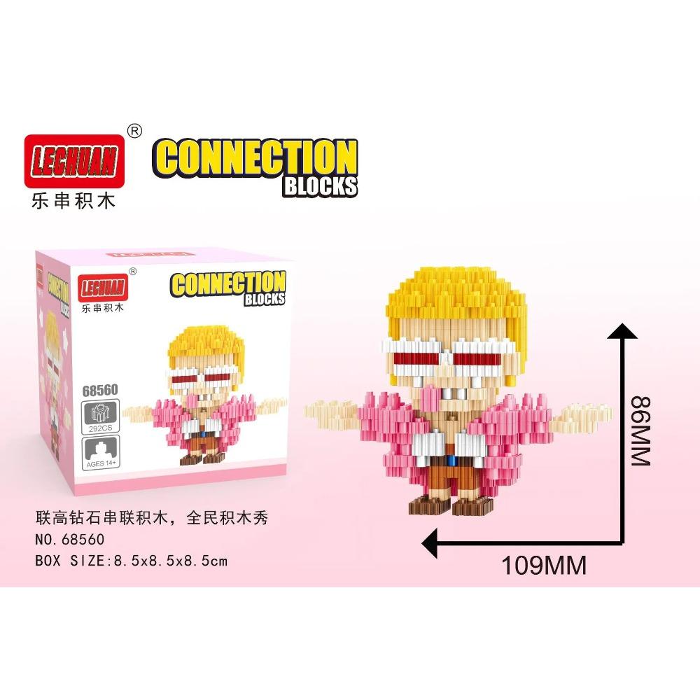 Linkgo Соединяемые Строительные Блоки One Luffy Chopper Piece Boa Franky Zoro Nami Robin Jinbei Brook 3D Модель Мини Фигурка Кирпичик Игрушка