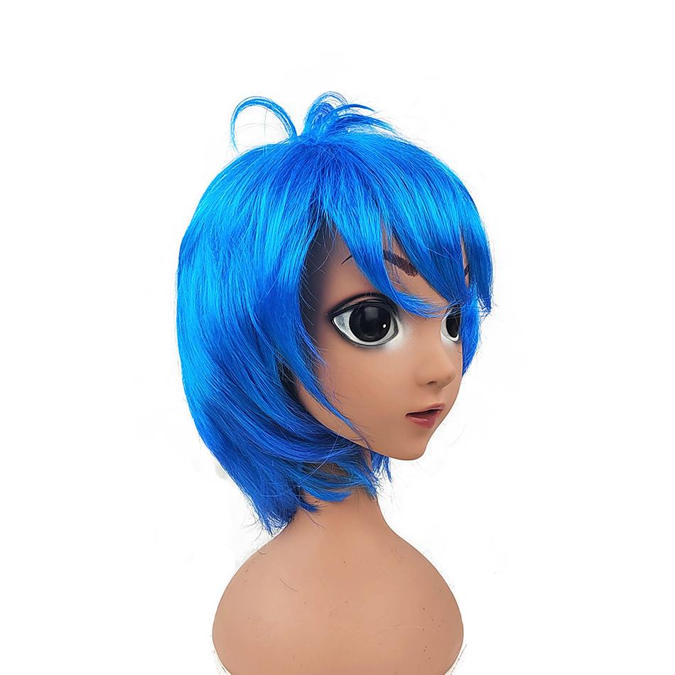 Girls Princess Wig Costume Accessories Kids Elsa Wednesday Rapunzel Jasmine Rumi Mira Zoey Joy Sadness Envy Children Headwear