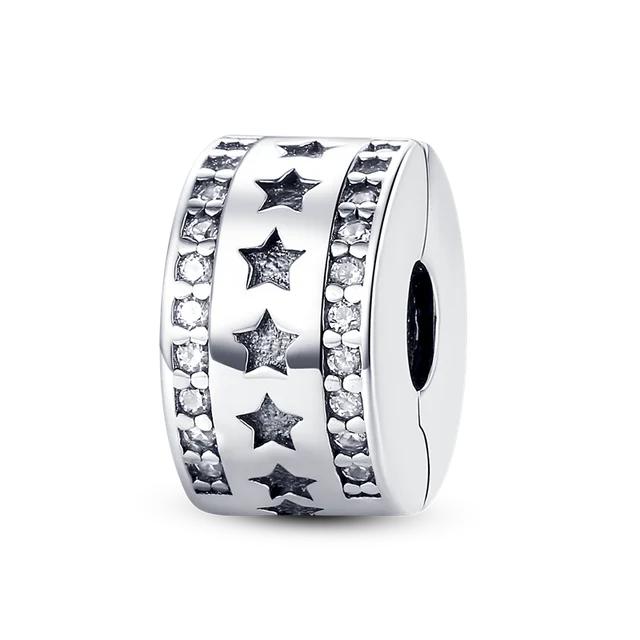 Звездная коллекция, подвески, бусины из стерлингового серебра 925 пробы, солнце, звезды, луна, висячие подвески, подходят для оригинальных новых ювелирных изделий, браслет, ожерелье