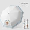Simple Fully Automatic Umbrella with Cute Little Sheep Design for Boys and Girls, Dual-Use for Sun and Rain, Uv Protection, Sunshade Umbrella