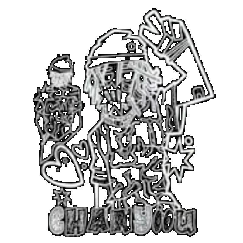 Футболка оверсайз черная с принтом мультяшного персонажа и текста в повседневном уличном стиле для женщин