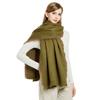 Winter Imitation Cashmere Thickened Warm Scarf Women's Wear Dual-purpose Versatile Skin-friendly and Comfortable Widened Plaid Fringed Scarf