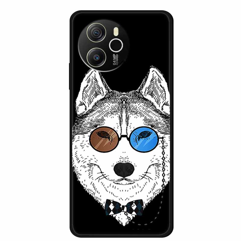Coque For Blackview Shark 8 Case Cute Cartoon Black Silicone Soft Phone Cases For Blackview Shark 8 Back Cover Case Shark8 Funda