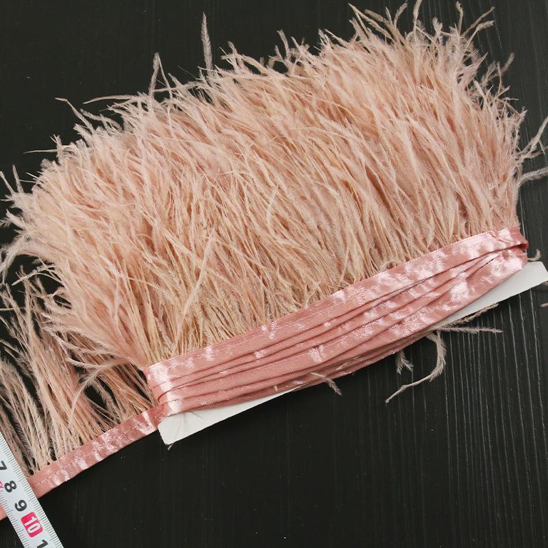 1/5/10M Ostrich Feather Trim 8-10cm Plumes Fringe Ribbon for DIY Sewing Clothing Feathers Wedding Dress Decoration Accessories