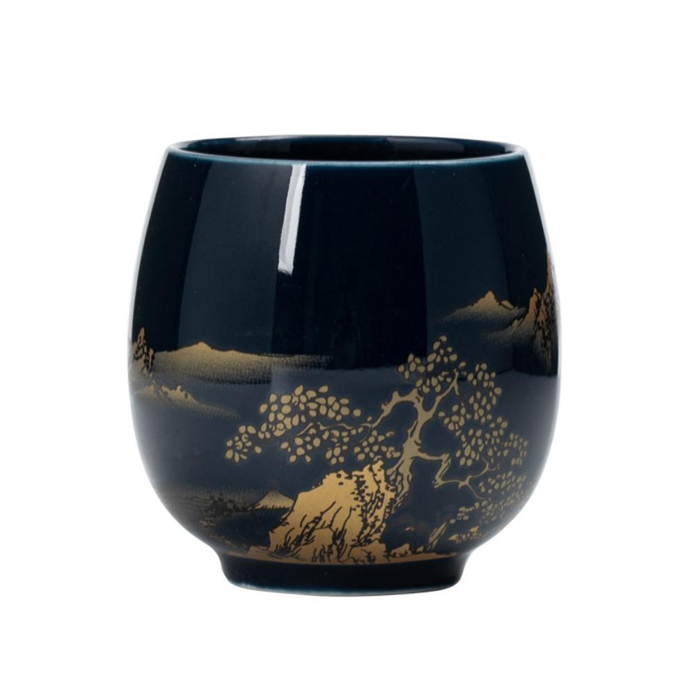 2pcs Retro Simple Master Mug Japanese-style Kung Fu Tea Cup Household Ceramic Teacup Office