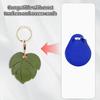 Useful PU Leather For Airtag Protective Sleeve Access Control Card Cover With Keychain Cartoon Leaf Badge Card Holders Keychain
