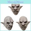 Latex Horror Mask For Halloween Costume With Earring Accent And Haunted Theme