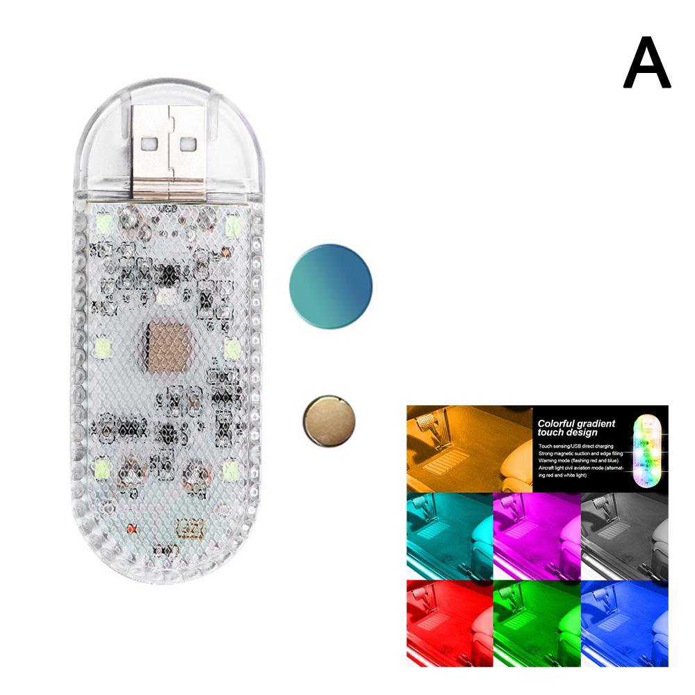 1pc Sensor USB LED Interior Light LED Lamp Car Ceiling Lamp Reading Light Car Decorations Roof Interior Lighting