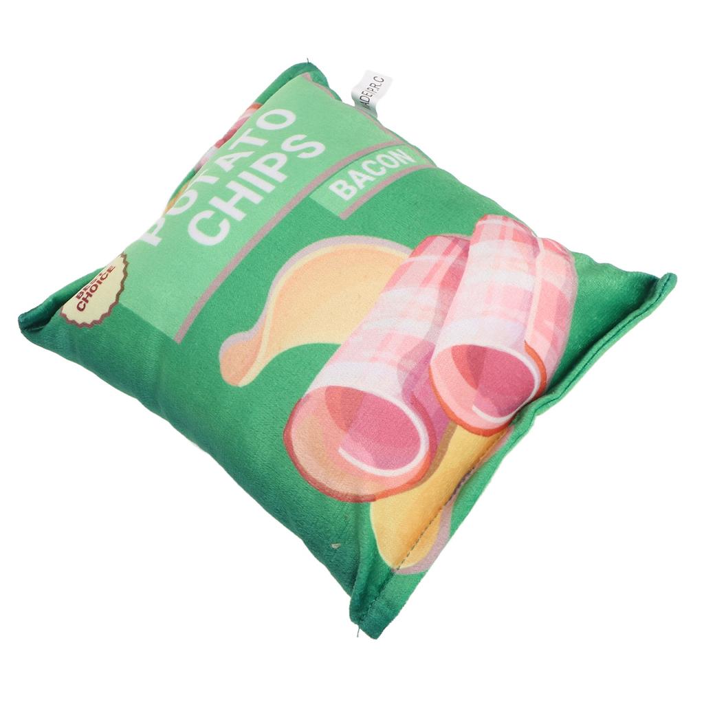 Плюшевая игрушка для собаки в виде картофельных чипсов со встроенной шуршащей бумагой, устойчивая к укусам, пищащая игрушка для собаки в виде пакета со снеками для