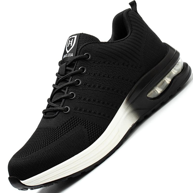 Air Cushion Safety Shoes Men Women Work Sneakers Steel Toe Shoes Puncture-Proof Sport Work Shoes Men Indestructible Safety Boots Working Shoes