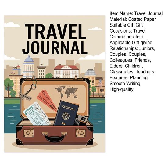 Travel Journal Travel Memories Log Diary Notebook Roadtrip Adventure Journal Book Travel Planner Gift for Travelers
