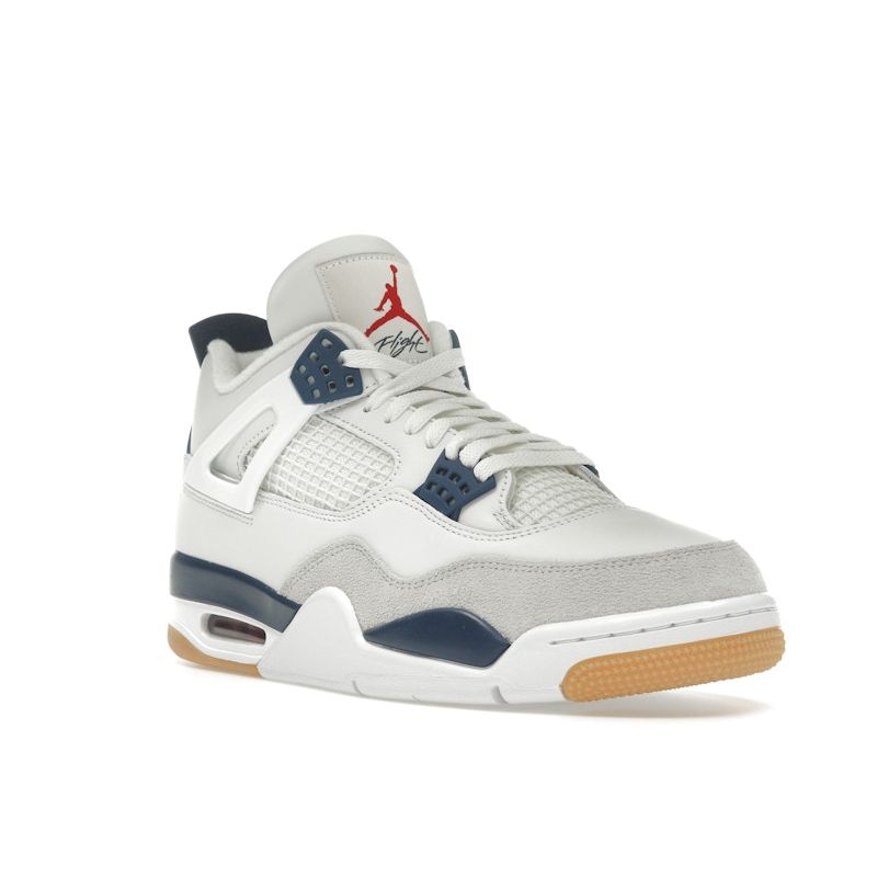 Air Jordan 4 Retro SP Navy Unisex Sneakers White Summit-White Neutral-Grey DR5415-100