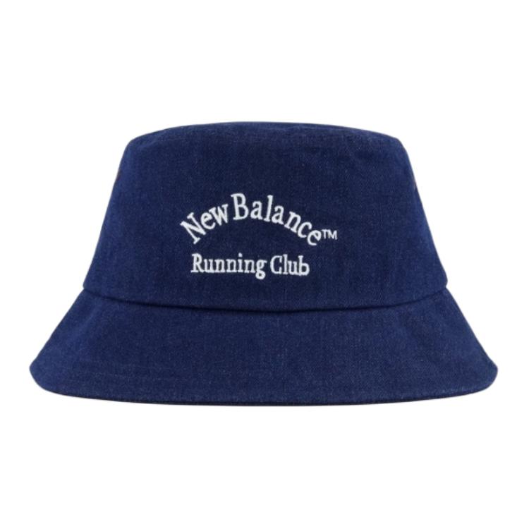 New Balance Хлопковые панамы унисекс черного/синего цвета New Balance LAH43403