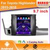 Автомобильный мультимедийный проигрыватель Tesla Style Car Android Radio Stereo Audio для Toyota Highlander 2015-2018