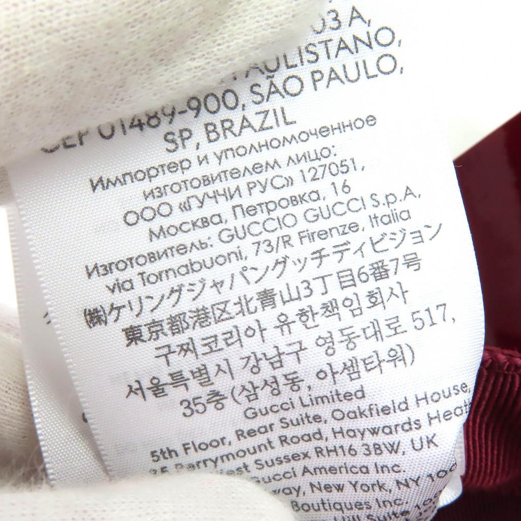 Безупречная кепка GUCCI Канва GG Монограмма и Кожа Бордовый хлопок Женская L 833272 Б/у