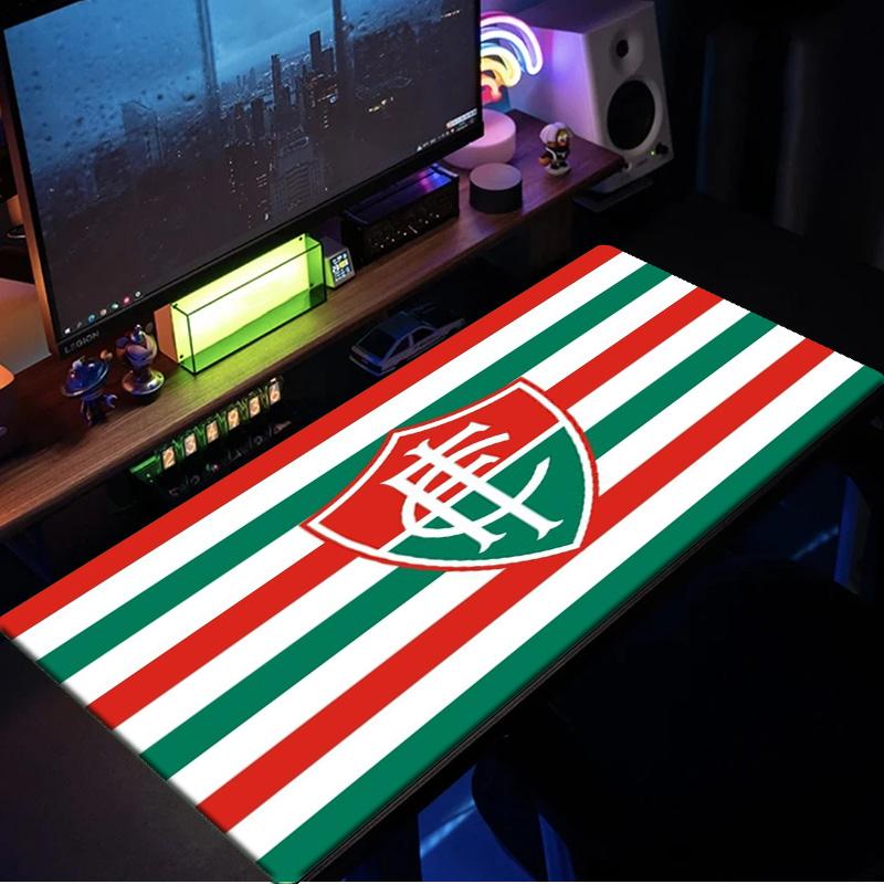 Fluminense Club Crest mouse pad, rubber base, esports desk mat, mouse pad for gamers and office use, gaming desk , easy to clean mat