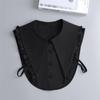 New Fake Victorian Stand Up Collar White Black Lace Collars Detachable For Women Blouse Lapel Shirt False Collar Woman