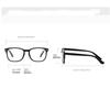 Latest Retro Anti Eyestrain Eyeglasses Men and Women Portable Anti-blue Eyeglasses Plastic Frame Eyeglasses Black Leopard Optical Eyeglasses