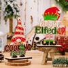 Unique Christmas Decorative Wooden Letter Gnome Figurine For Holiday Home Decor