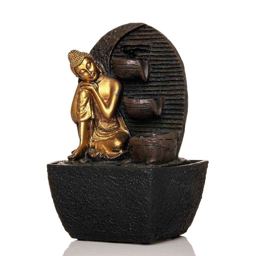 Water Fall Fountain with LED Lights Home Decor Decoration Gift Gifting Items