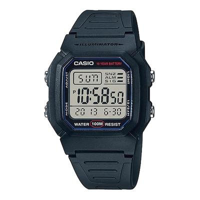 Мужские стандартные цифровые часы W-800H-1AV, черные, зарубежная модель, параллельный импорт