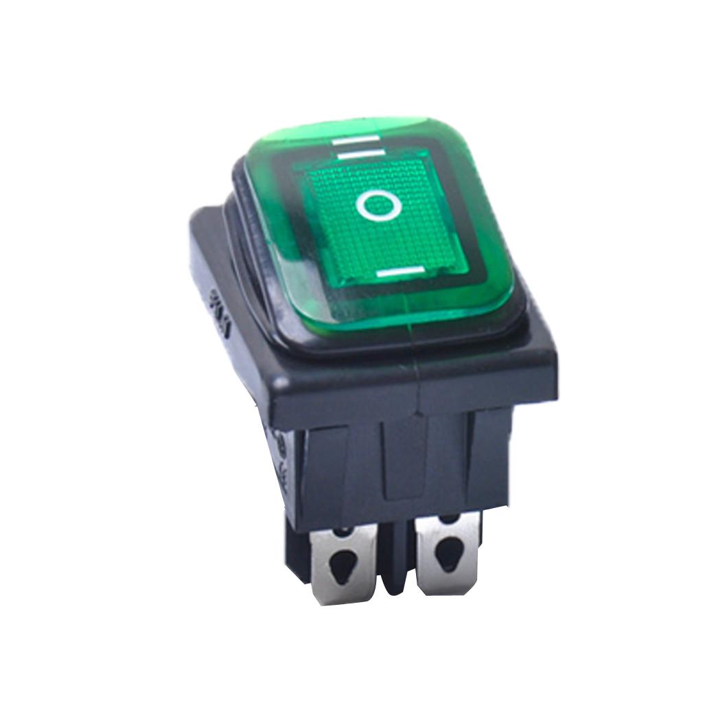 3-позиционный светодиодный 6-контактный автомобильный ВКЛ-ВЫКЛ-ВКЛ DPDT Водонепроницаемый 15А 12В переменного тока