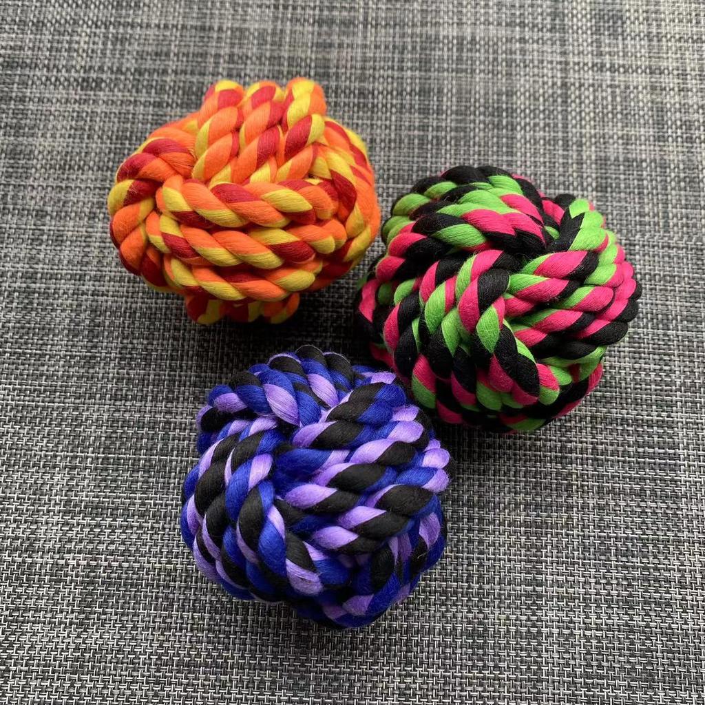 Chew Bite Resistant Pet Dog Rope Ball Toy