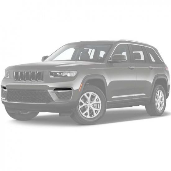 Smoked Black Front Fog Light Lamp Guard Cover Trim for Jeep Grand Cherokee 2024+