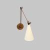 Articulated Diabolo Brass Wall Lamp – Stilnovo‑Inspired Mid‑Century Single Sconce