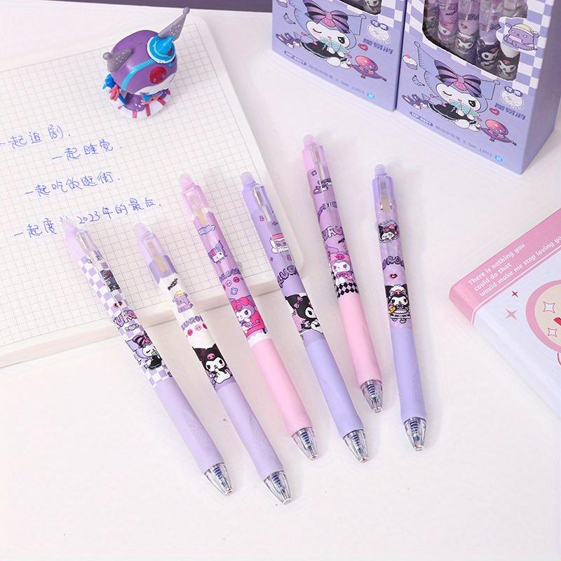 Sanrio 12 шт. 0,5 мм Куроми Милый Эльф горячих стираемых нажимных ручек мультяшная форма нейтральная ручка ST головка пишет плавно синий