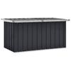 Garden Storage Box Anthracite Grey 129 x 67 x 65 cm