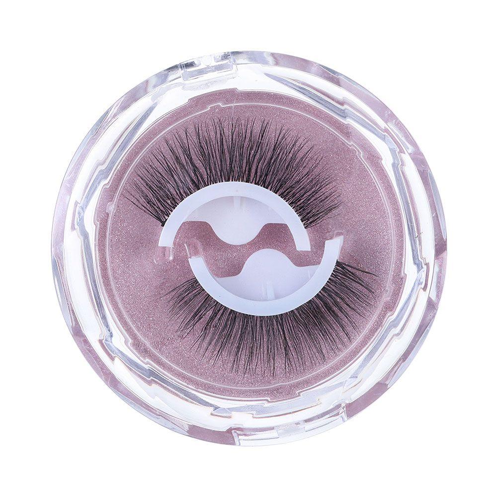 Fake Eyelashes No Glue Needed Thick Natural Curly Reusable 3D Mink Self-adhesive False Eyelashes