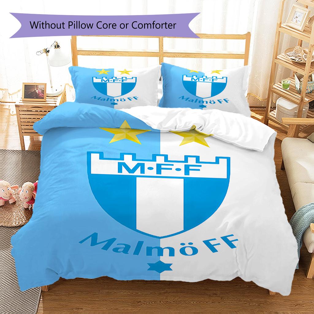 Malmo FF Pattern Bedding,Quilt Set Quilt Cover Pillowcase Home Birthday Gift (1 * duvet cover + 2 * pillowcase, without core)