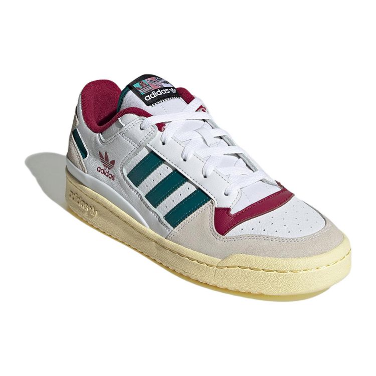 adidas Forum Low CL White Legacy Teal Кроссовки унисекс Cloud-White Legacy-Burgundy HQ6874
