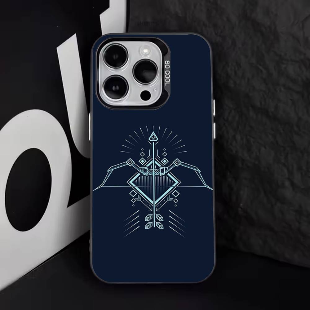 Archery Sprot Cool Phone Case For iPhone 17,16,15,14,13,12,11,Pro,XS,Max,Plus,Mini,SE4,E Black Matte Shockproof Cover